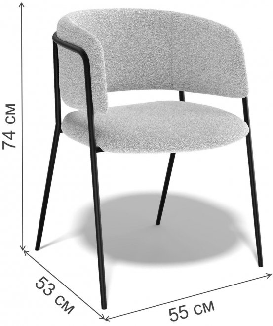 Кресло 303SD серебристый / черный