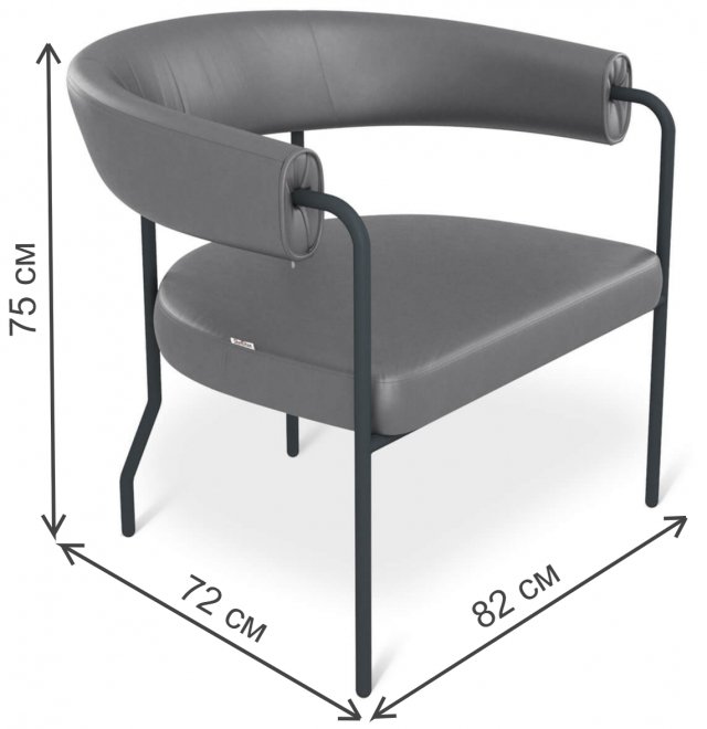 Кресло SHT-AMS120 серый / антрацит