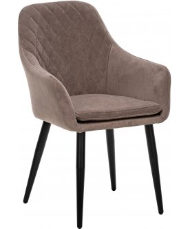 Стул-кресло Слим латте / черный