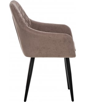 Стул-кресло Слим латте / черный