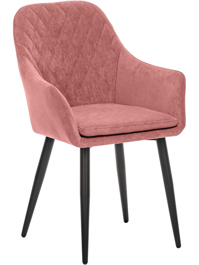 Кресло Слим персиковый / черный