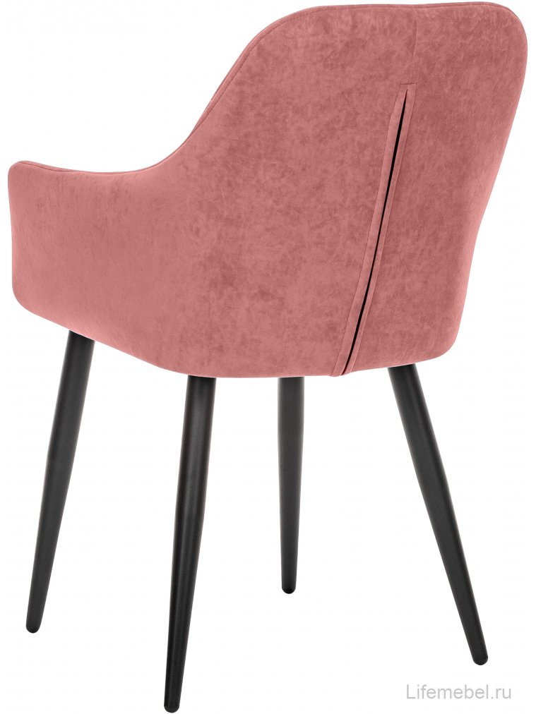 Кресло Слим персиковый / черный