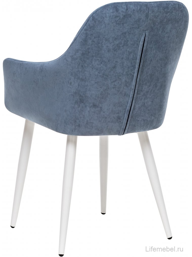 Кресло Слим синий / белый