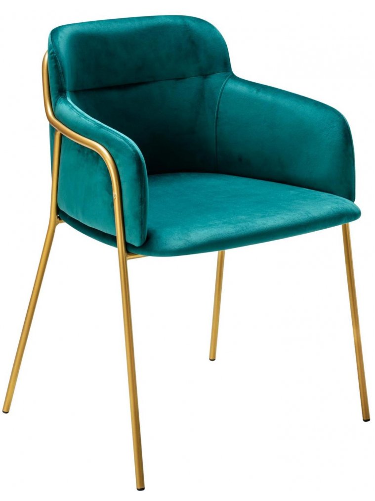 Кресло Strike aquamarin gold