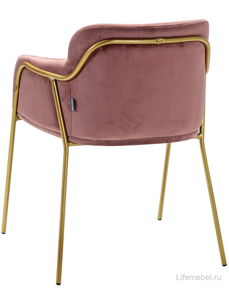 Кресло Strike розовое / gold