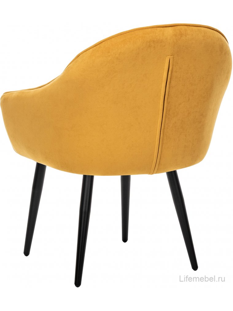 Кресло Вайд горчица / черный