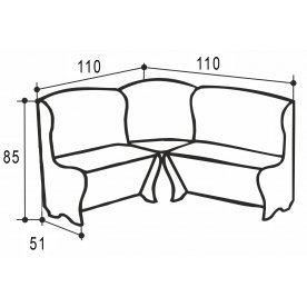 Кухонный уголок Аленка-2 малый