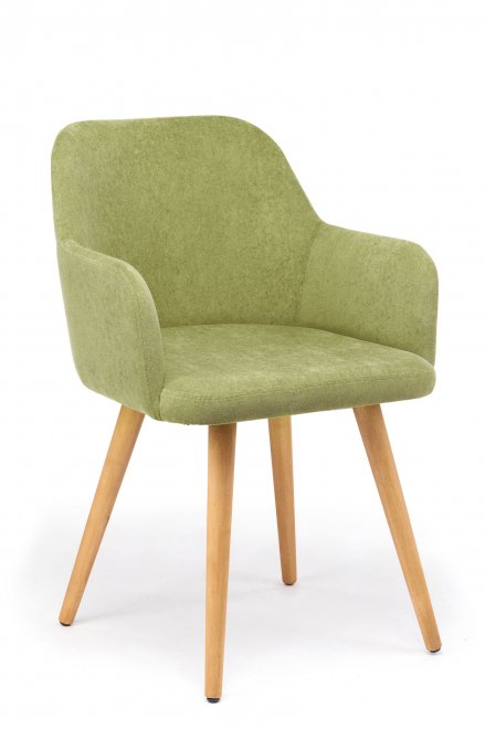 Деревянный стул Инфини 360 зеленый (ocean 013) / светлое дерево