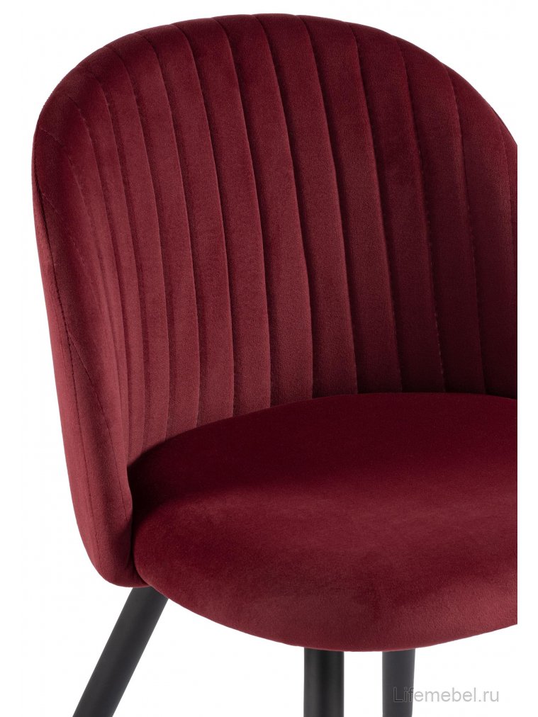 Стул на металлокаркасе Gabi-1 wine red / black