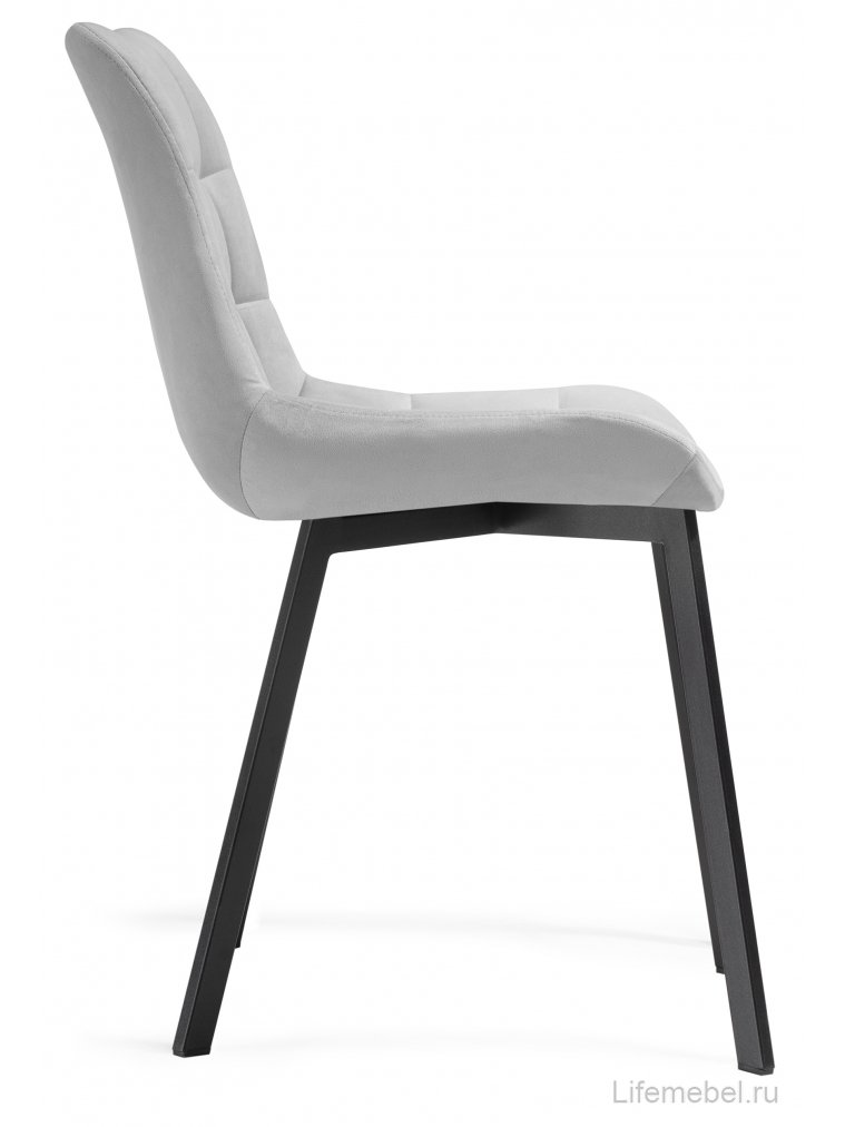 Комплект стульев Стронг 4 шт светло-серый / черный