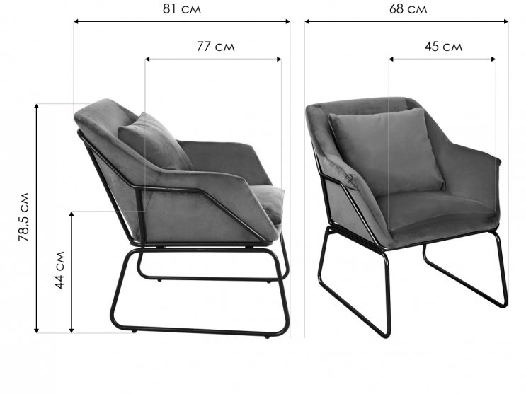 Кресло Alex тёмно-бирюзовое