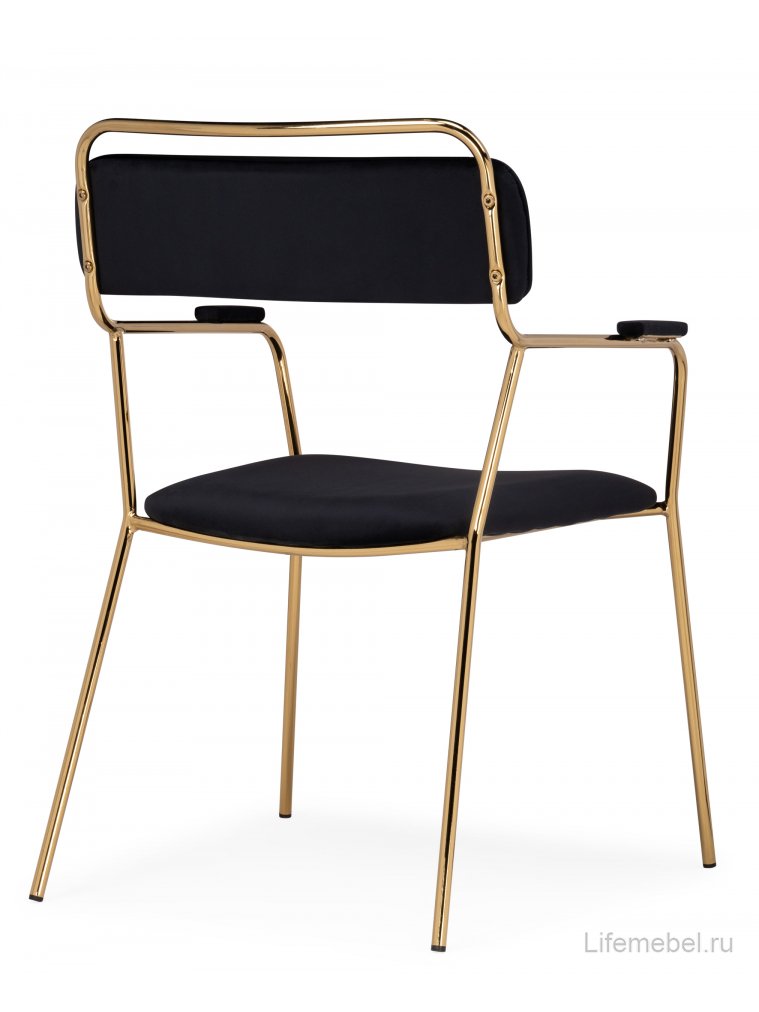 Кресло Aspen black / gold