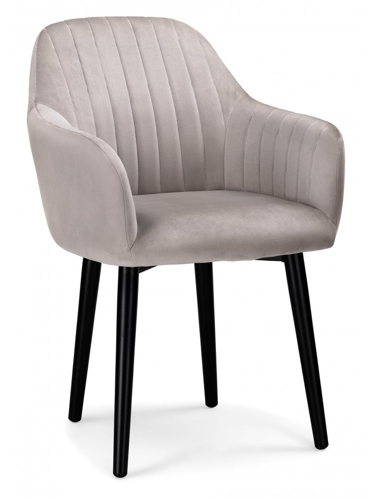 Кресло Бри дымчатое / черное