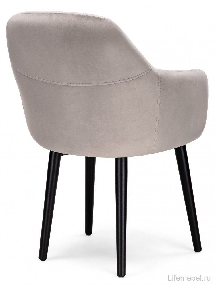 Кресло Бри дымчатое / черное