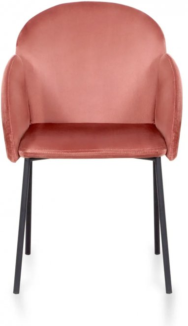 Стул на металлокаркасе Enzo розовый / черный