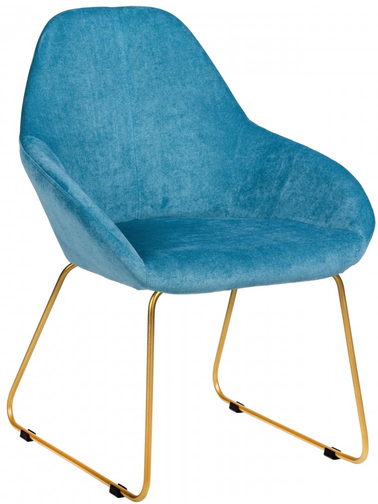 Кресло Kent Линк блю / золотое