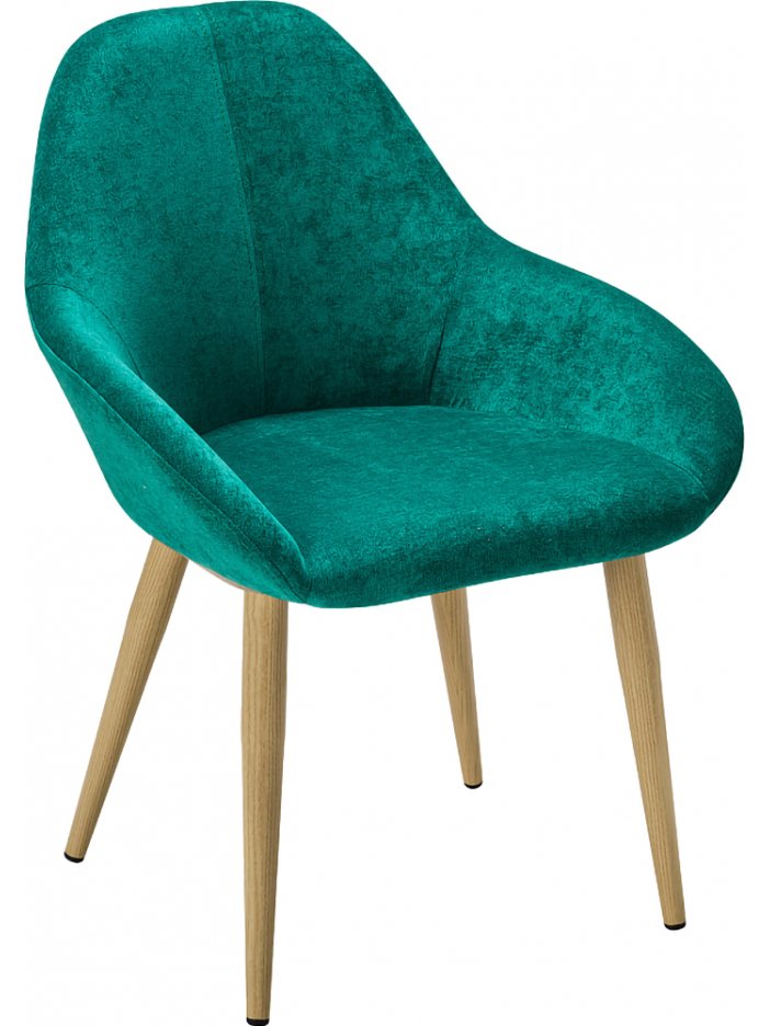 Кресло Kent изумрудный / натуральный дуб
