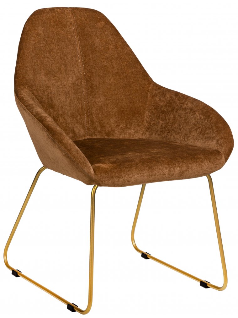 Кресло Kent Линк коричневое / золотое