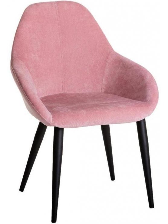 Кресло Kent розовое / чёрное