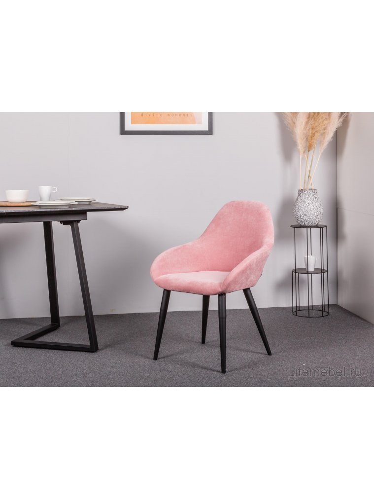 Кресло Kent розовое / чёрное