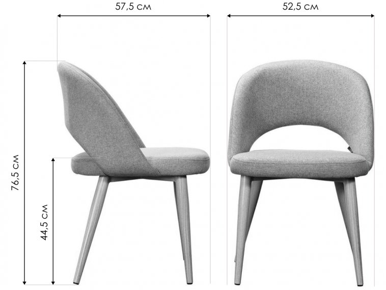 Кресло Lars блю арт / чёрное