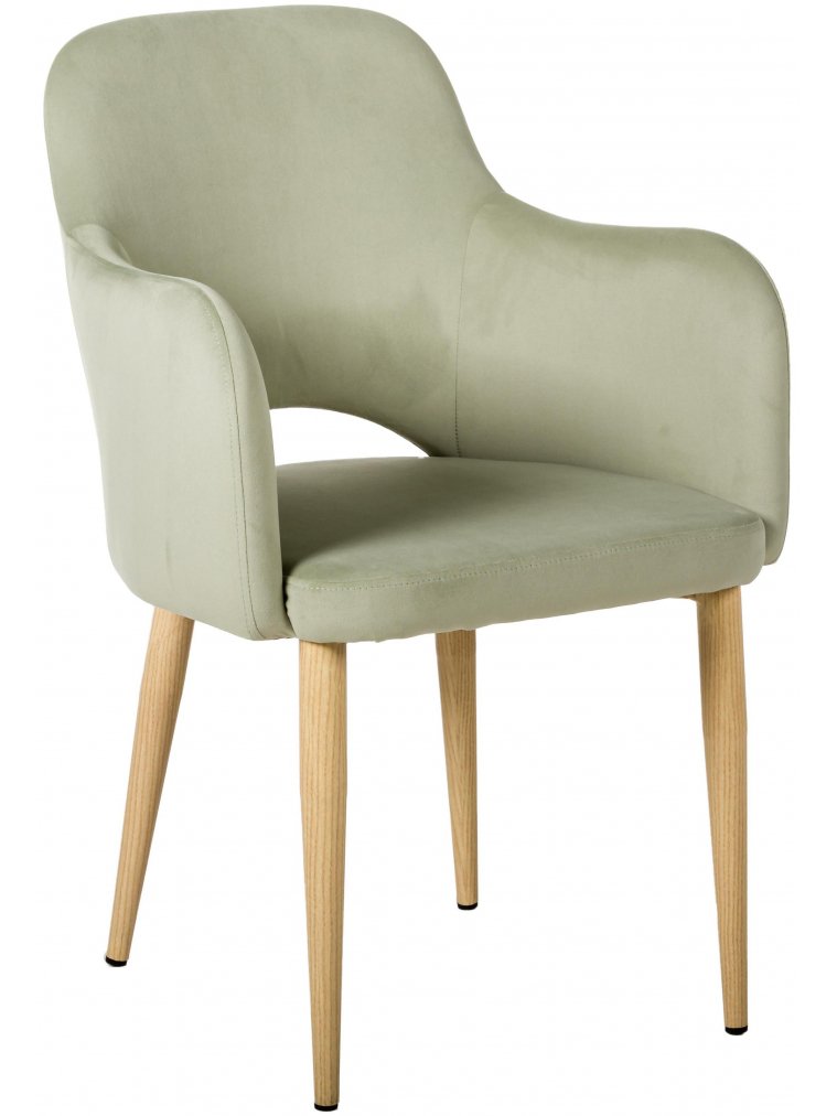 Кресло Ledger Эко фисташковое / натуральный дуб