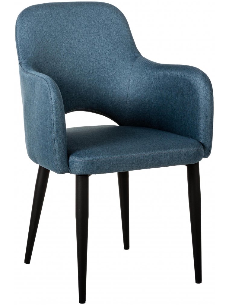 Кресло Ledger Эко синее / чёрное