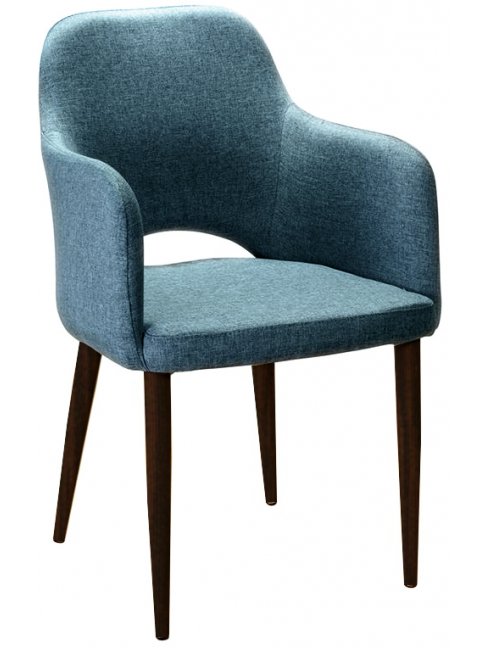 Кресло Ledger Сканди блю / венге