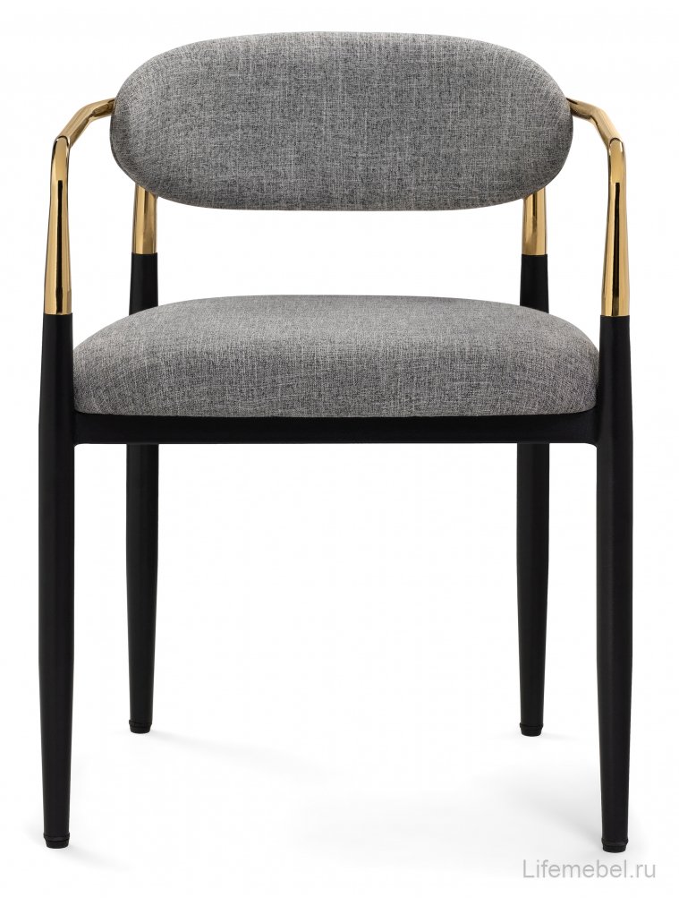 Кресло Lord gray / black / gold