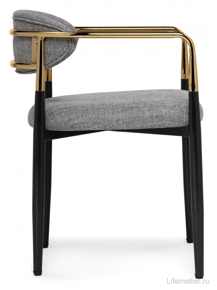 Кресло Lord gray / black / gold