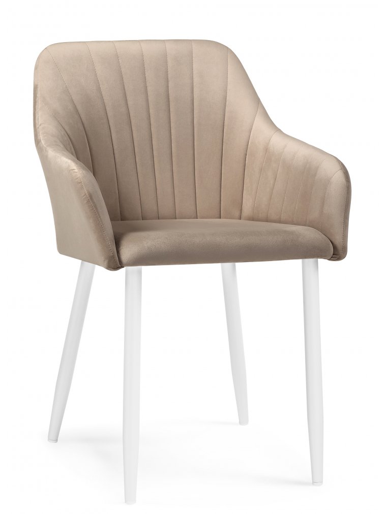 Кресло Слэм бежевое / белое