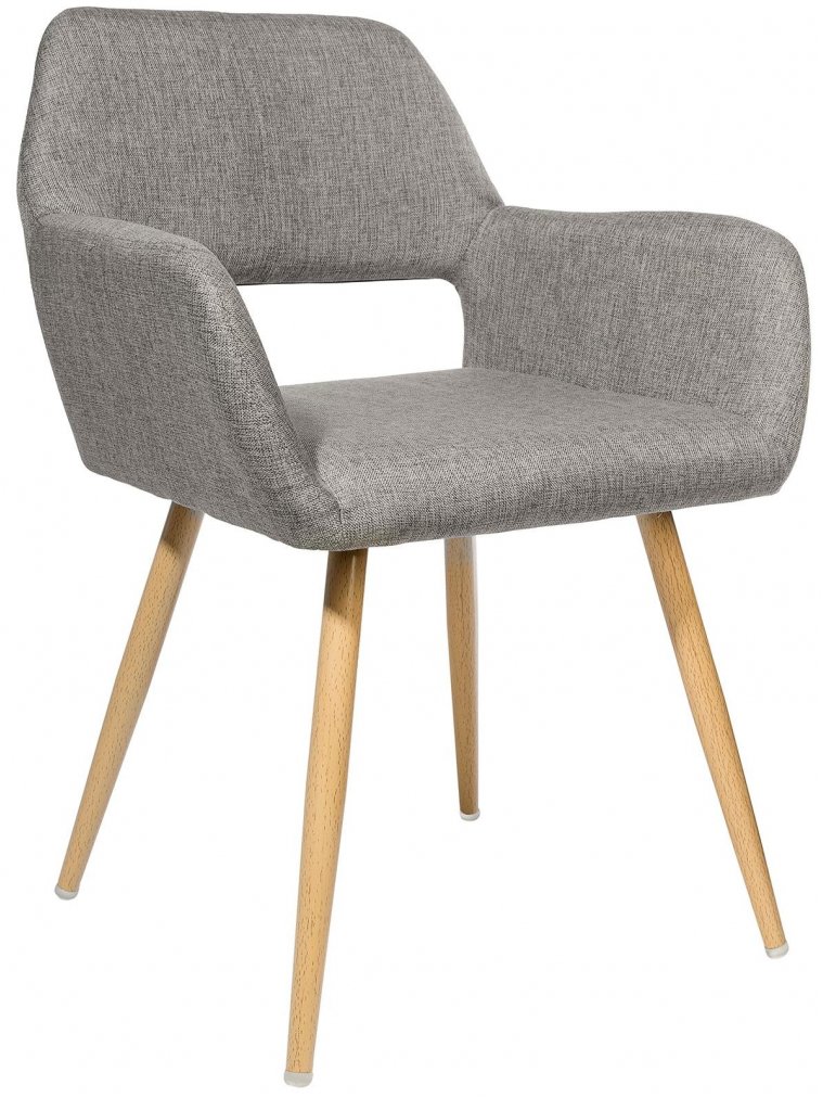 Стул на металлокаркасе Оливер серый