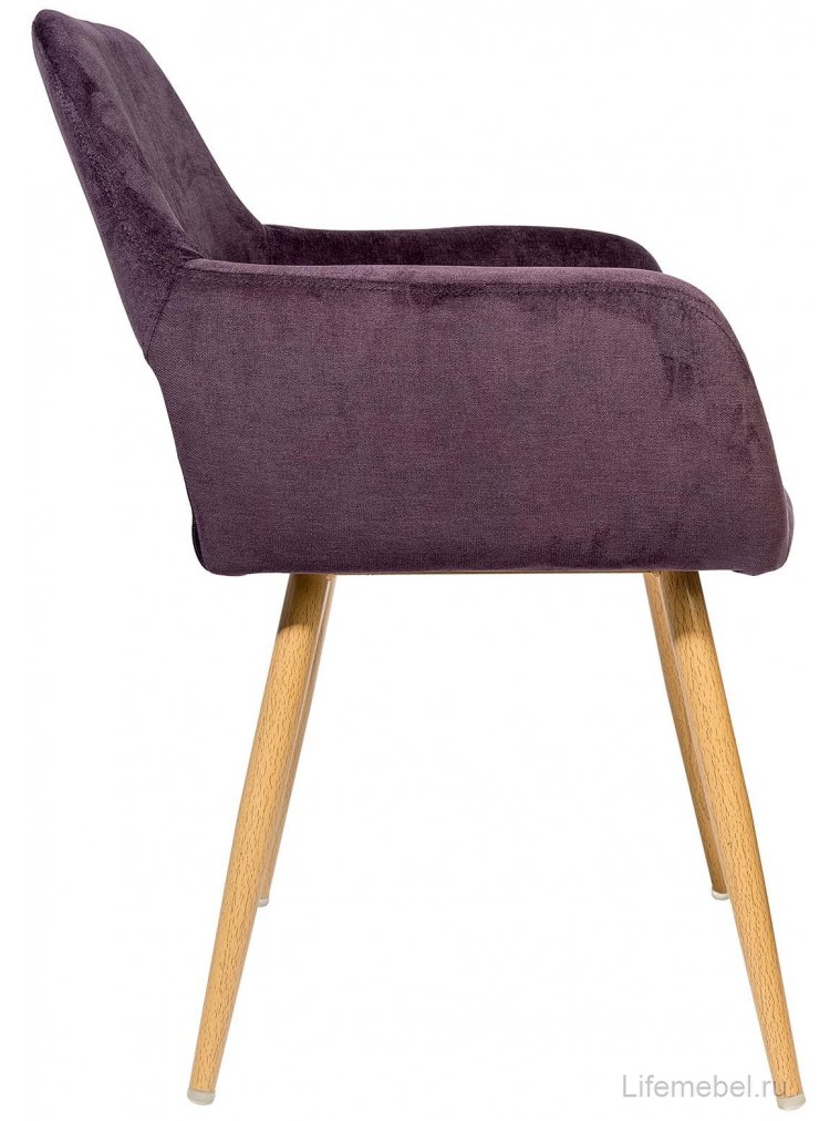 Стул на металлокаркасе Оливер фиолетовый