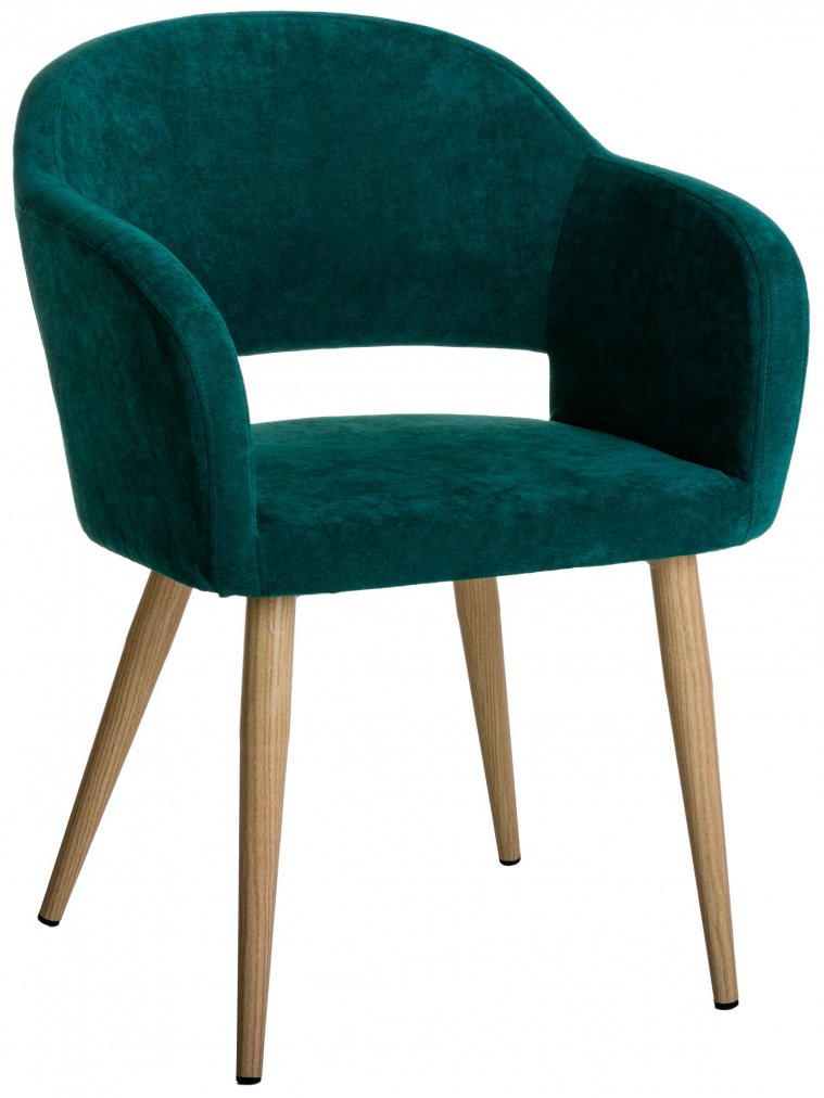 Кресло Oscar изумрудный / натуральный дуб