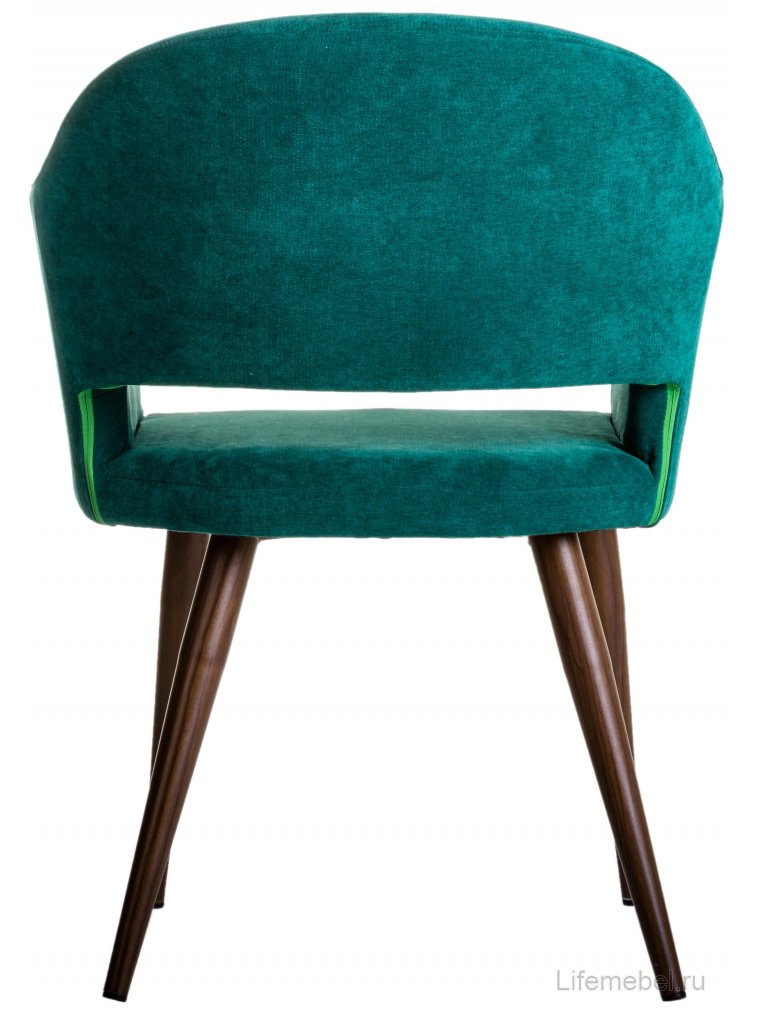 Кресло Oscar изумрудный / тёмный орех