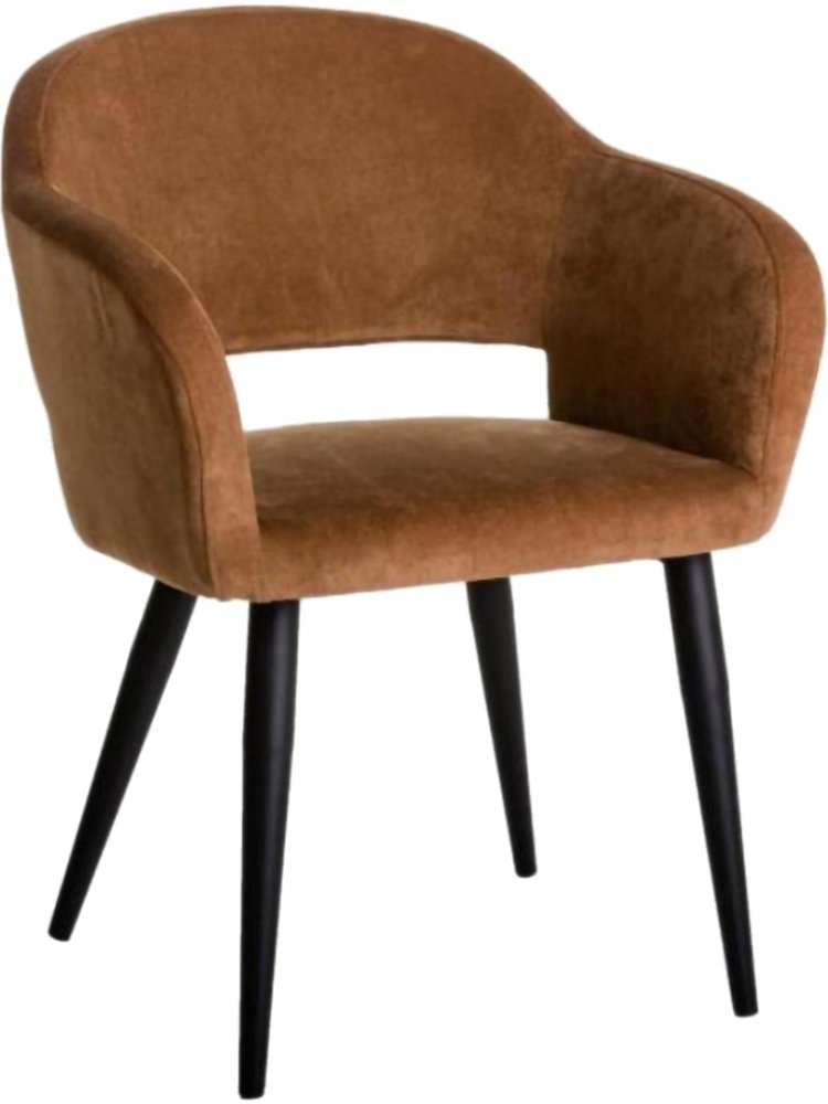 Кресло Oscar коричневое / чёрное