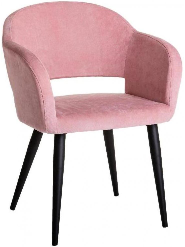Кресло Oscar розовое / чёрное