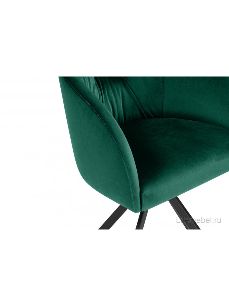Кресло Rosie Soft 02 вращающееся green / black