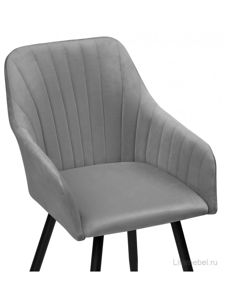 Кресло Слэм крутящееся темно-серое / черное