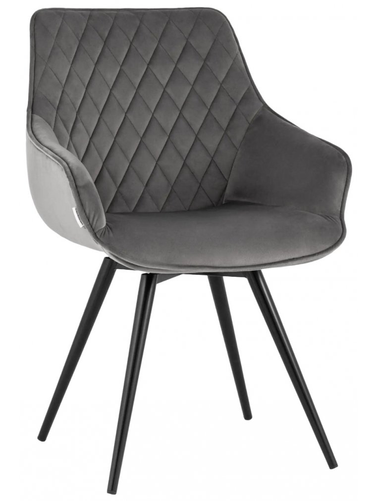 Кресло поворотное Слим темно-серое