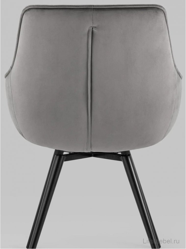 Кресло поворотное Слим темно-серое