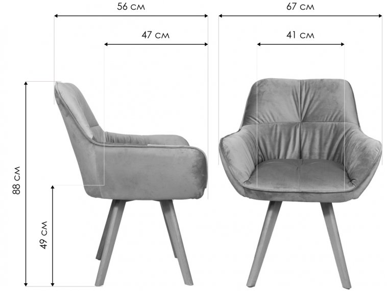 Кресло Soft велюр бежевый