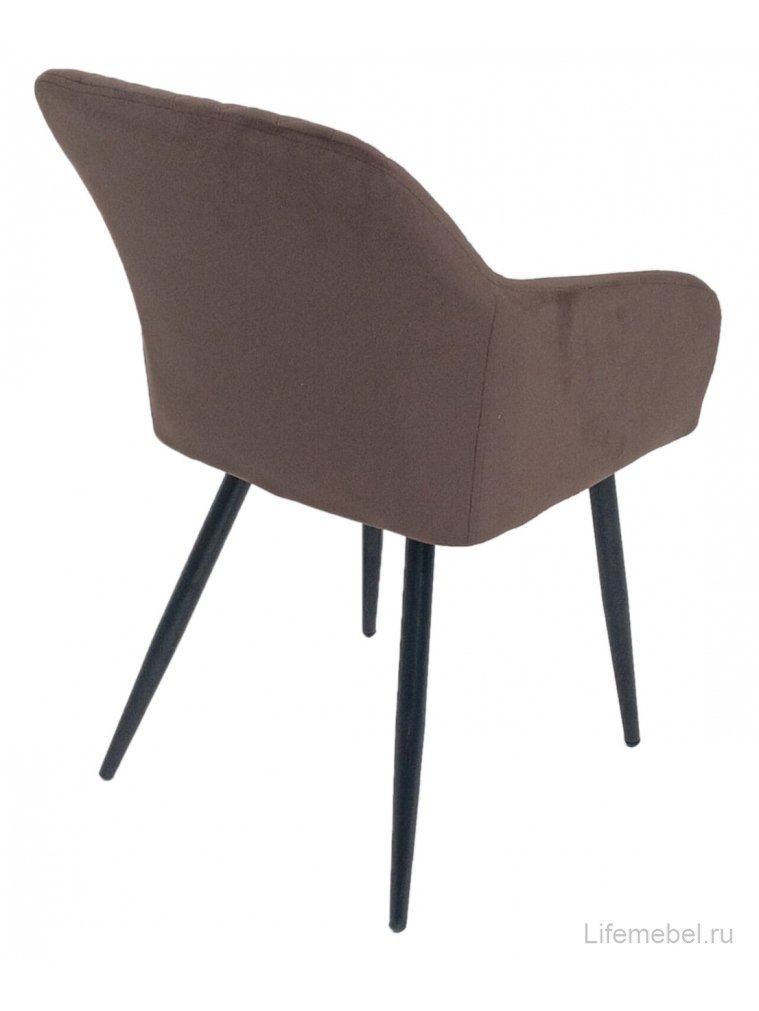 Кресло Brandy велюр 505-11 кофе / черный
