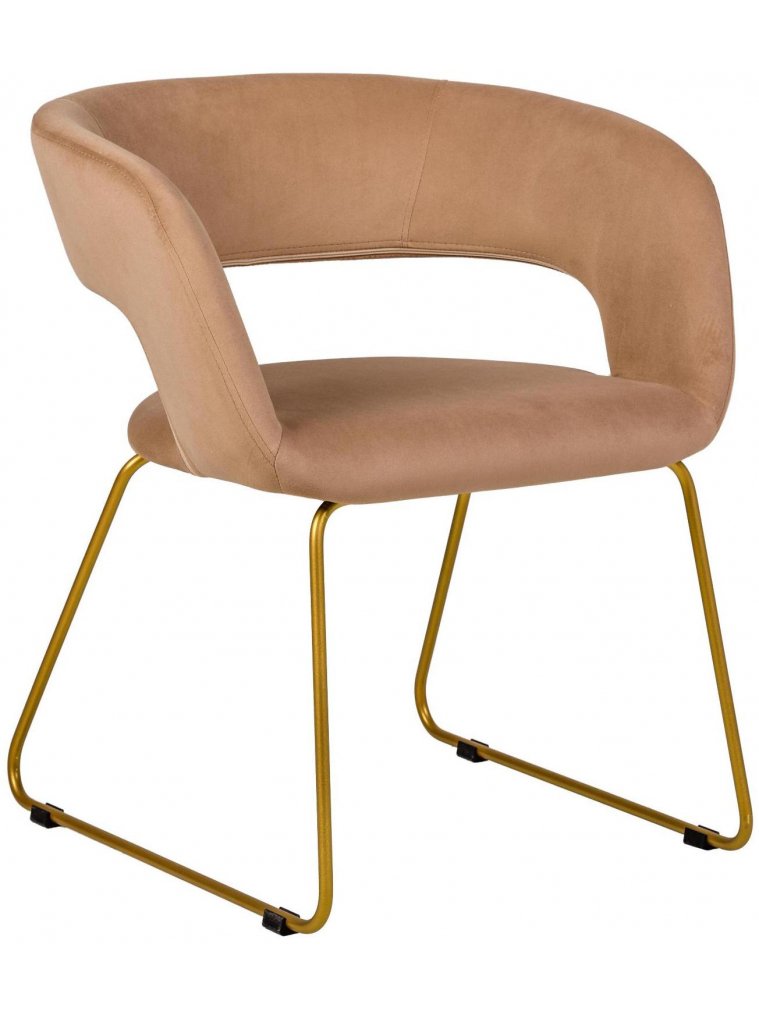 Кресло Hugs беж / link золото