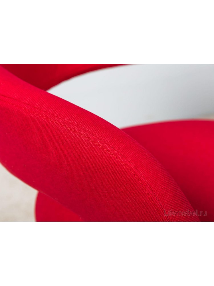 Кресло Hugs красный / натуральный дуб