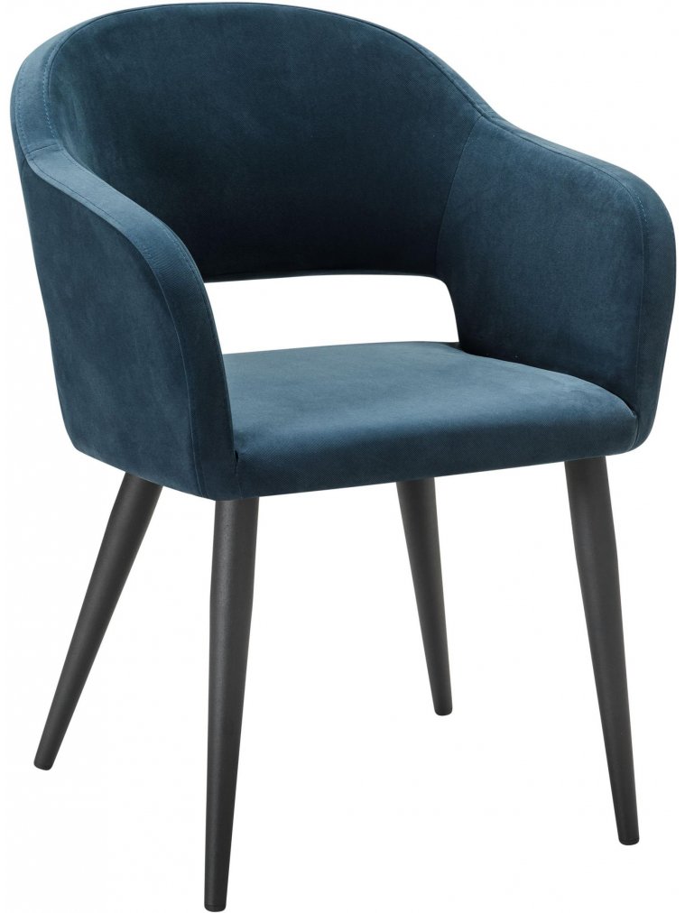 Кресло Oscar Diag blue / черный