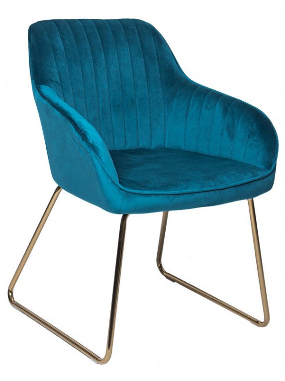 Кресло WX-6 бархат emerald 8167-64 / golden
