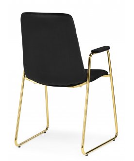 Стул-кресло black / gold