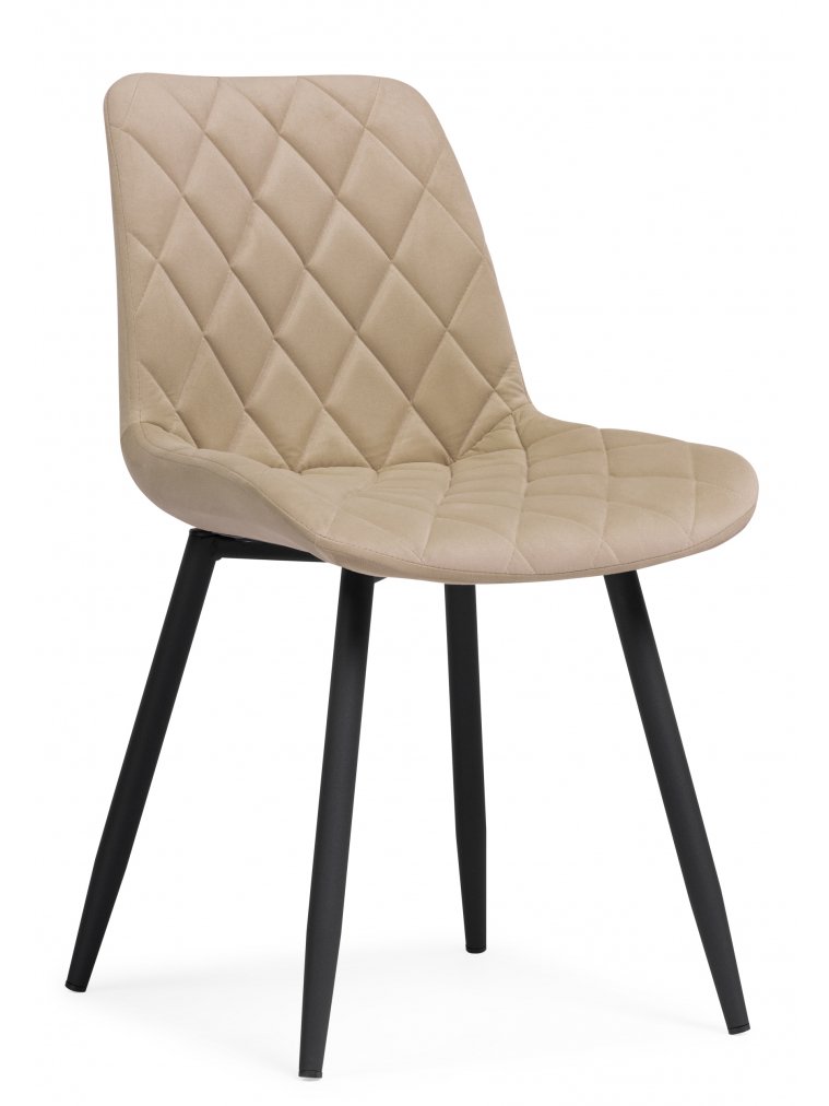 Стул на металлокаркасе Баодин Б/К бежевый / черный