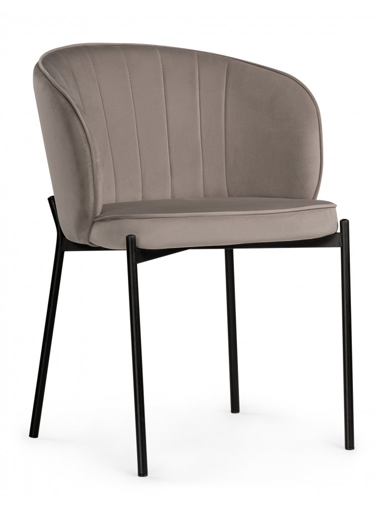Стул на металлокаркасе Нейл дымчатый / черный